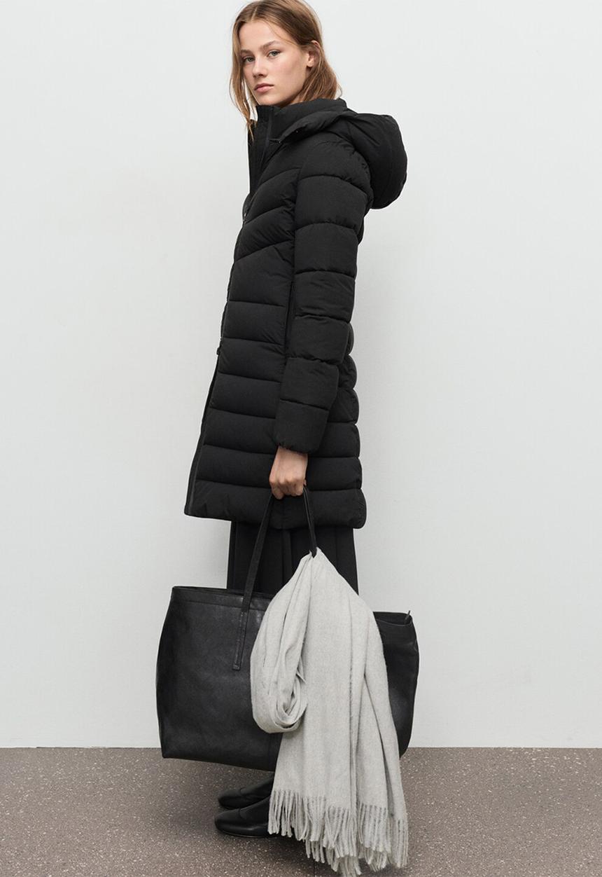 MANGO - Puffer coat bego - black