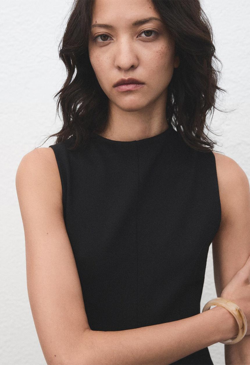 MANGO - Dress leti - black