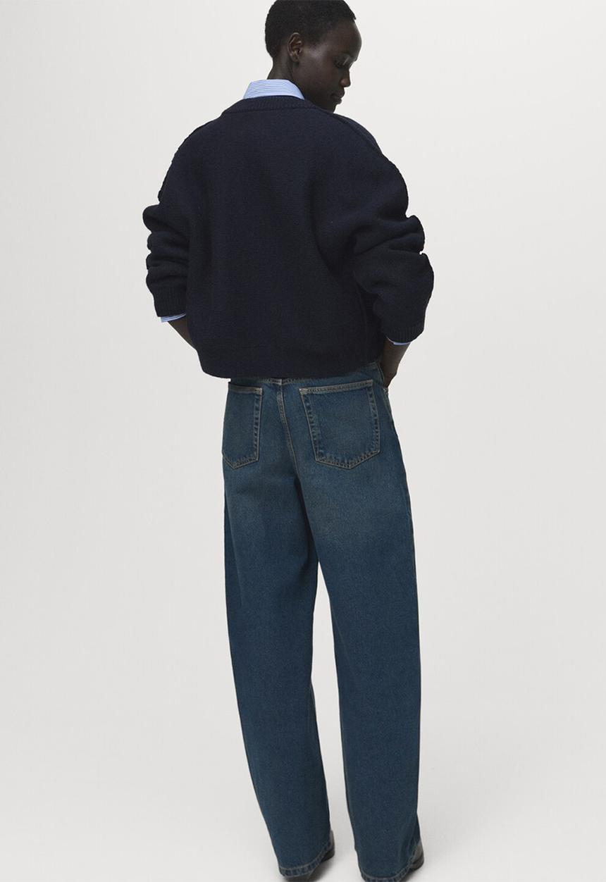 MANGO - Cardigan sea - navy