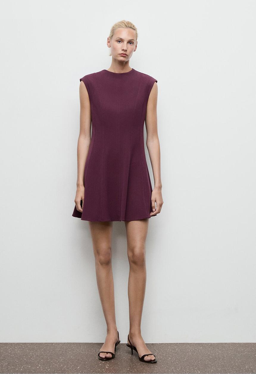 MANGO - Dress cati - dark red