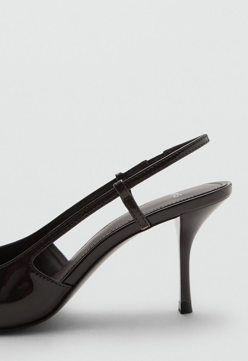 MANGO - Clea heel - dark brown