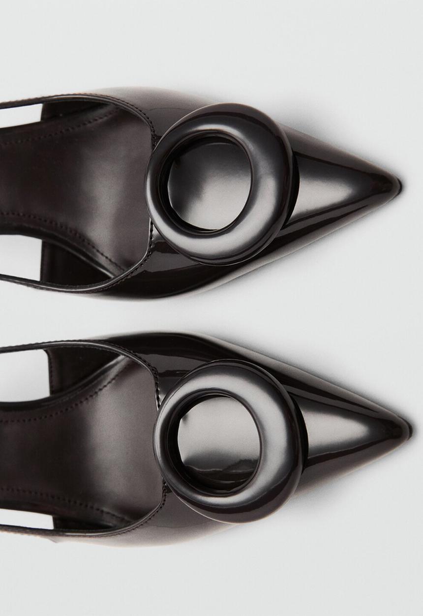 MANGO - Clea heel - dark brown