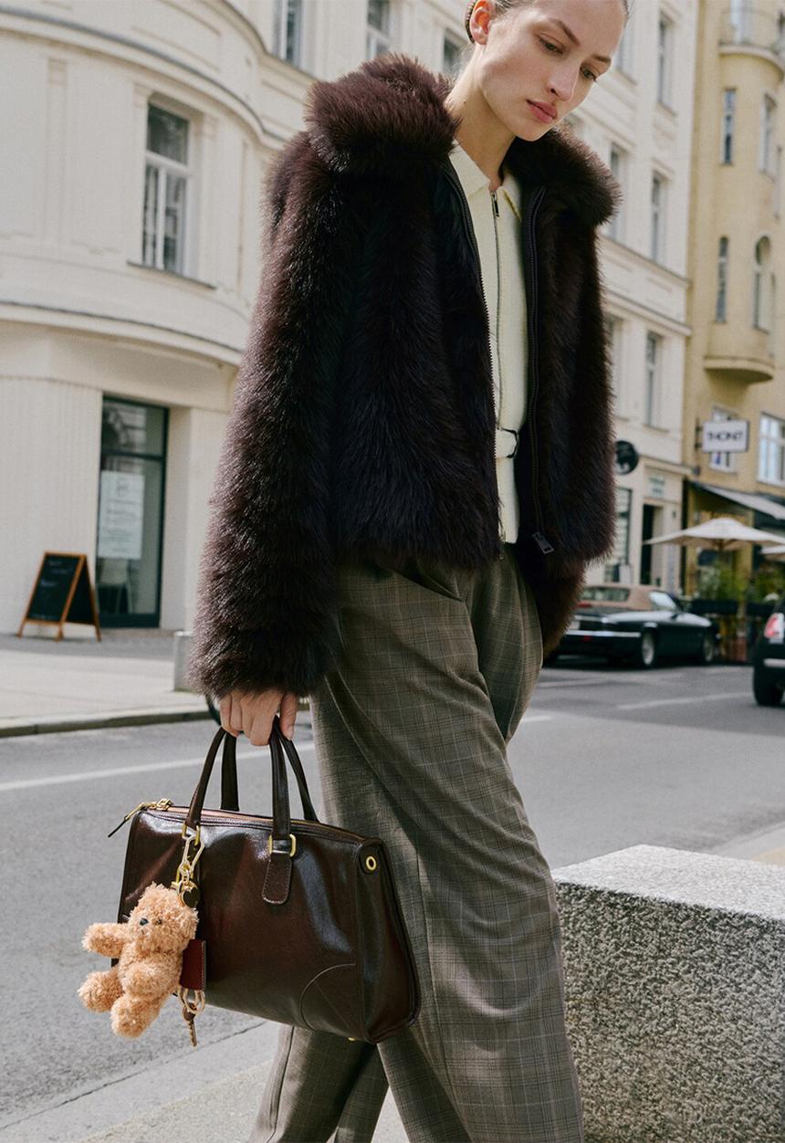 MANGO - Agnes citybag - brown