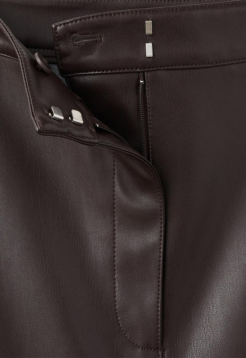 MANGO - Skirt pencil - dark brown