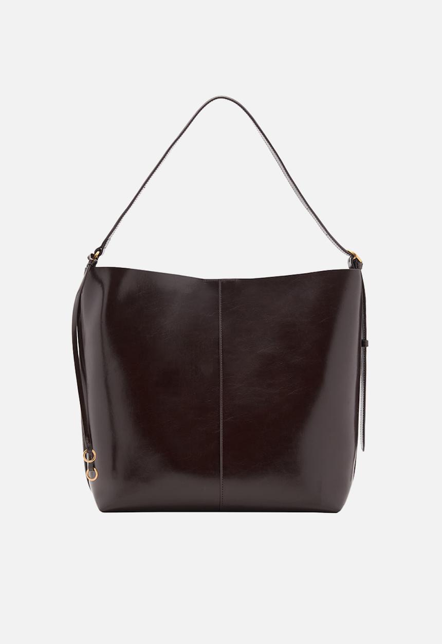 MANGO - Antonia shoulder bag - dark brown