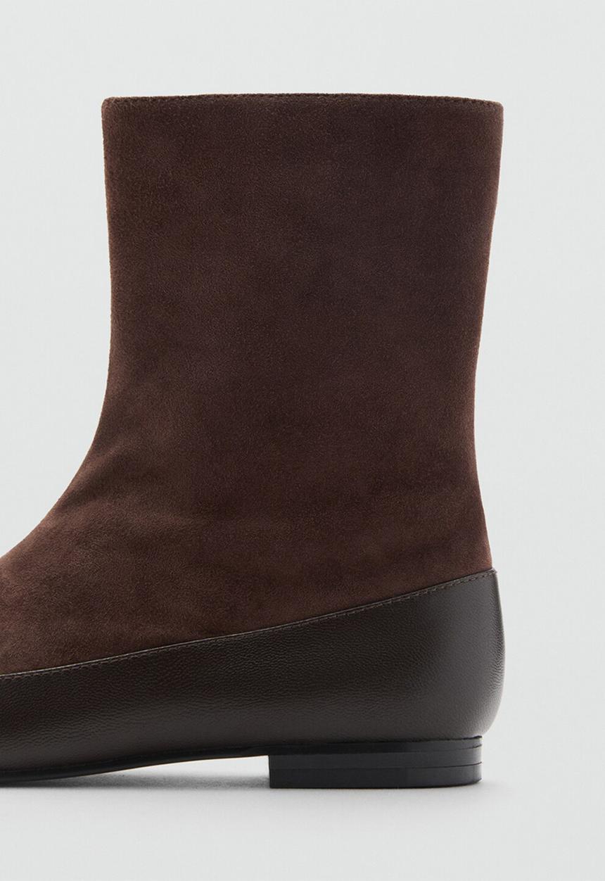 MANGO - Botina suede boot - dark brown
