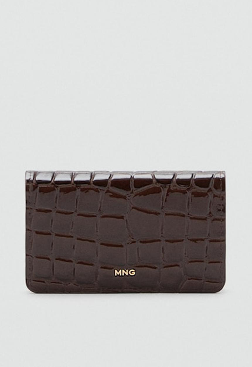 MANGO - Dino wallet - dark brown