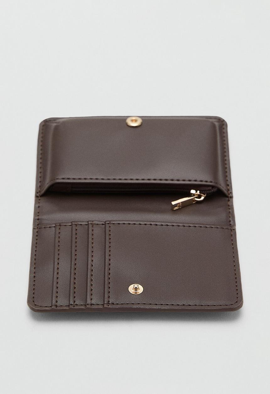 MANGO - Dino wallet - dark brown