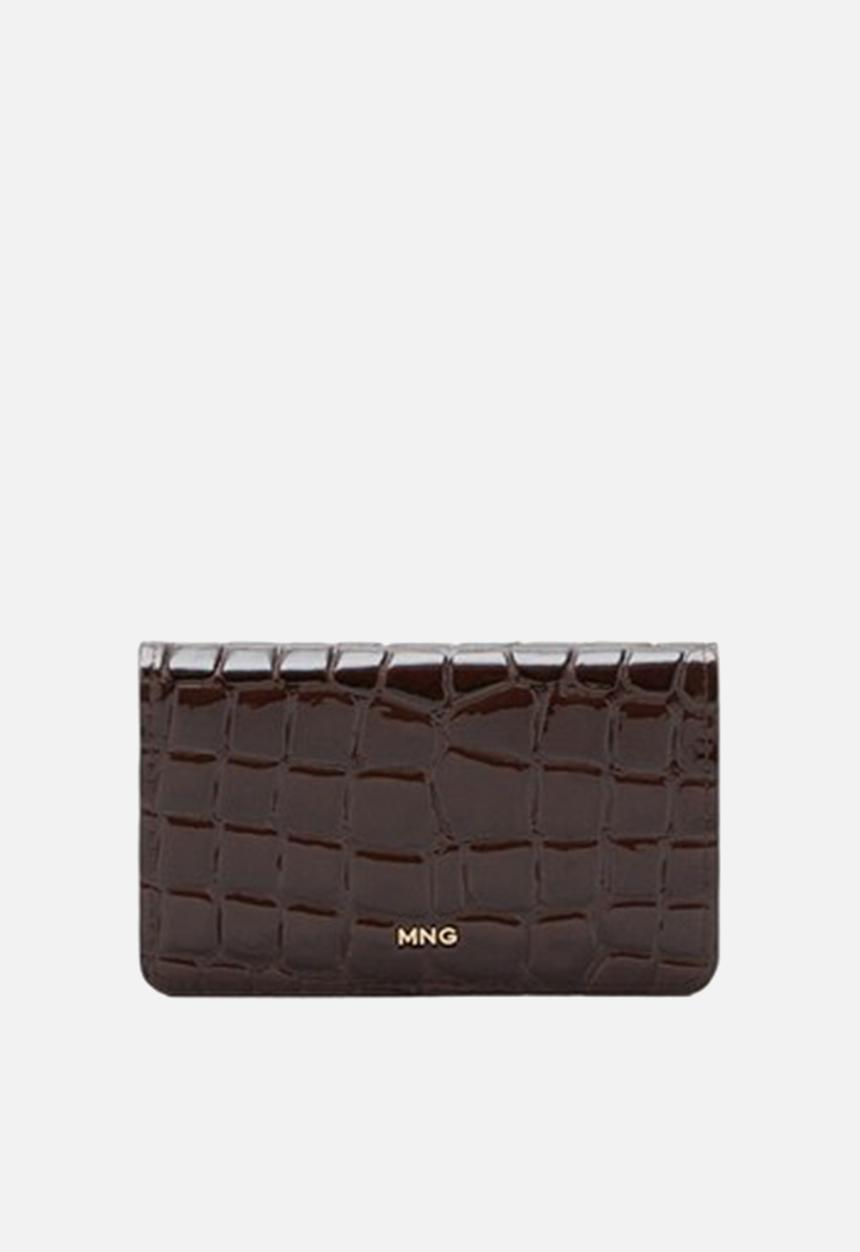 MANGO - Dino wallet - dark brown