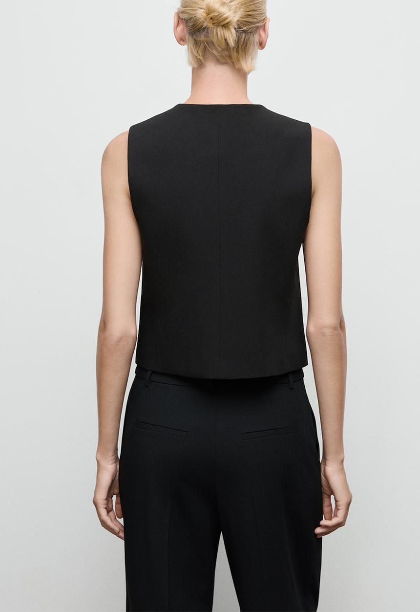 MANGO - Vest Gabo -  Black
