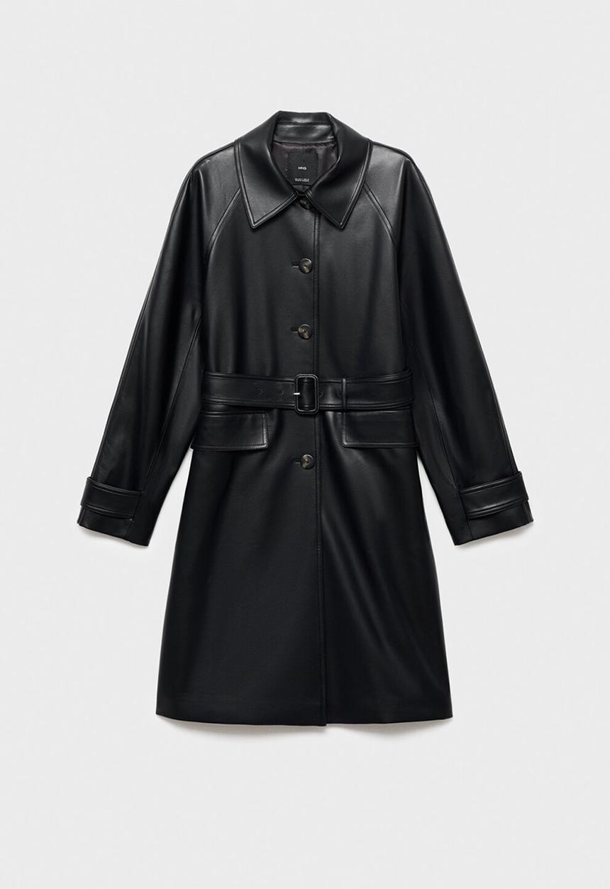 MANGO - Trenchcoat petra - black