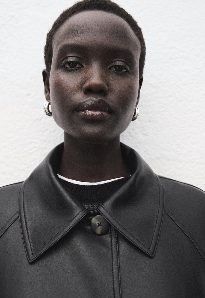 MANGO - Trenchcoat petra - black