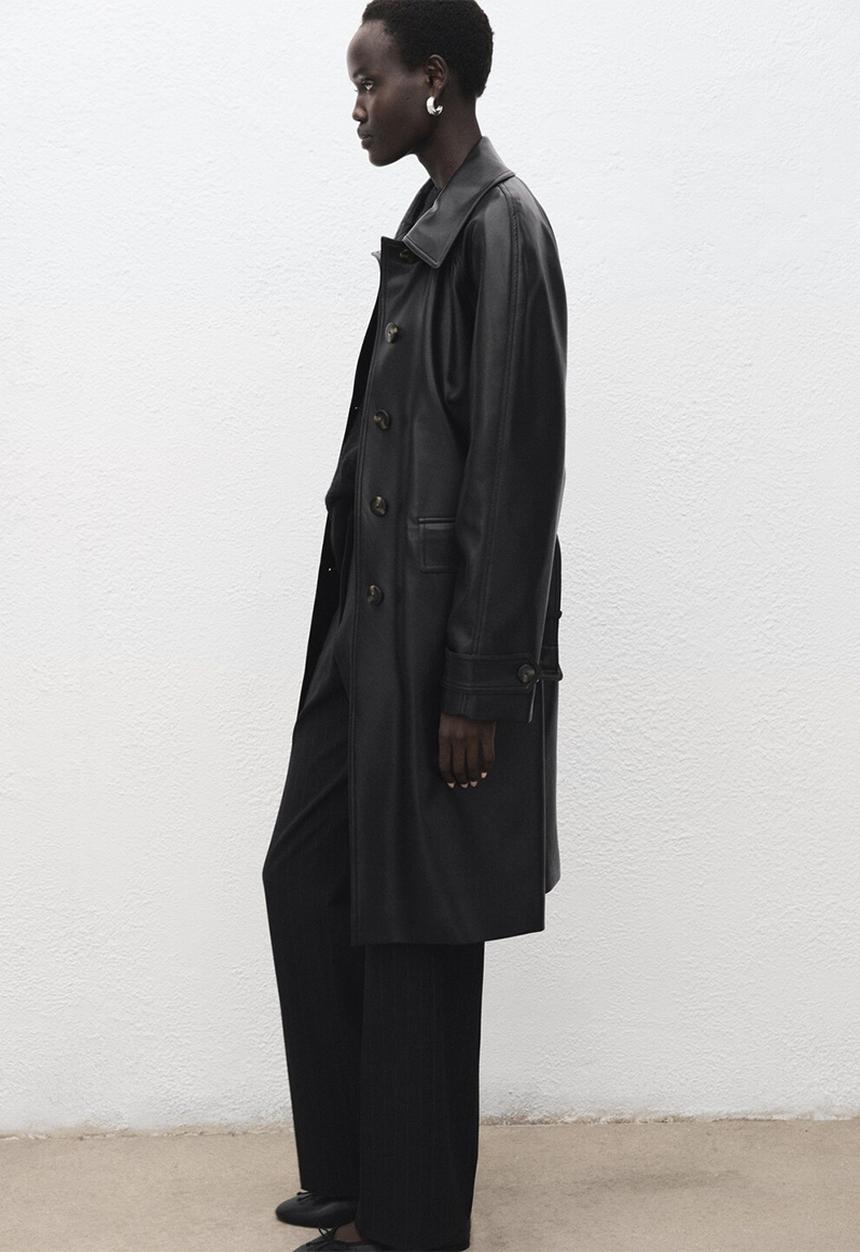 MANGO - Trenchcoat petra - black