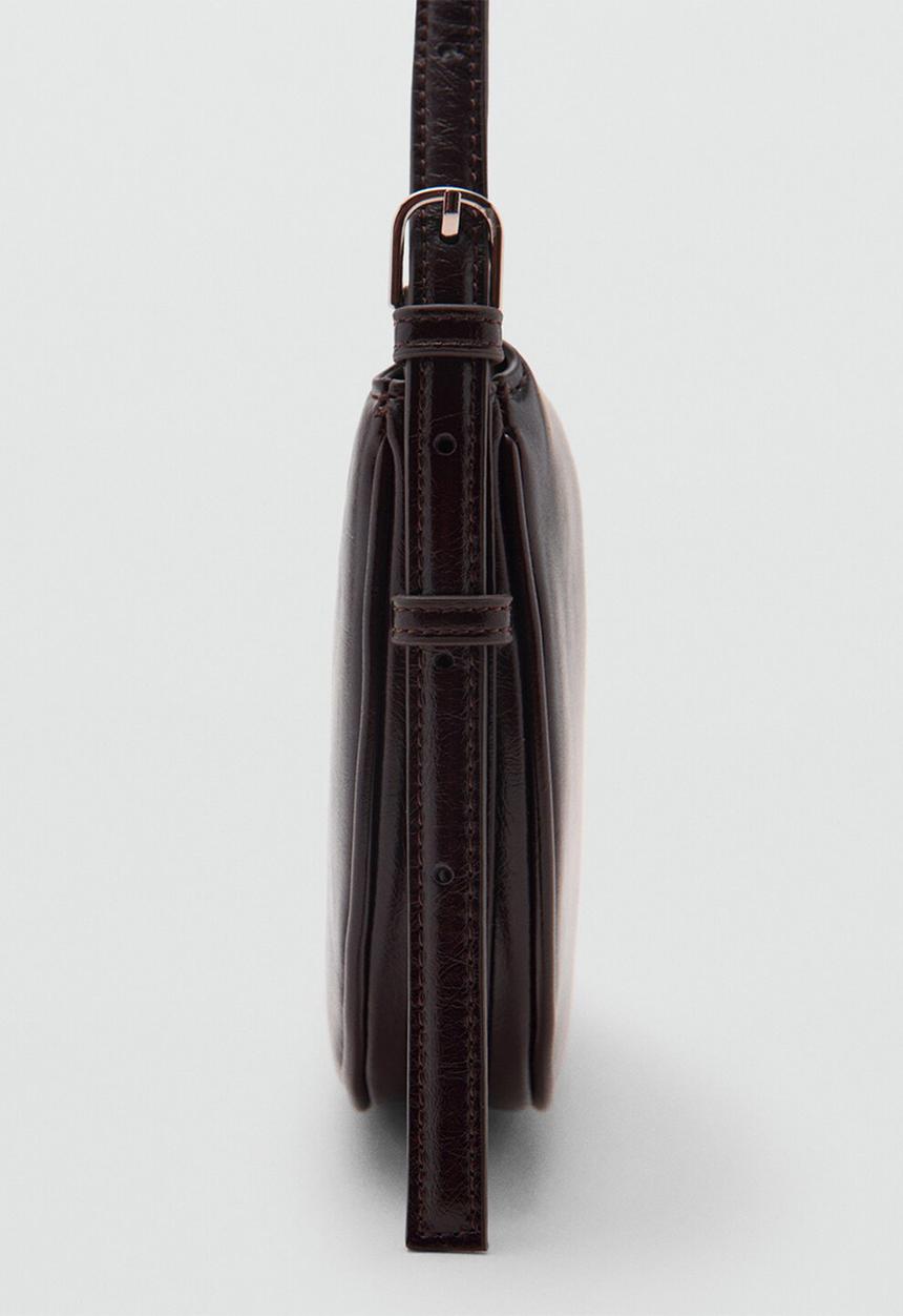 MANGO - Fortuna crossbody bag-dark brown