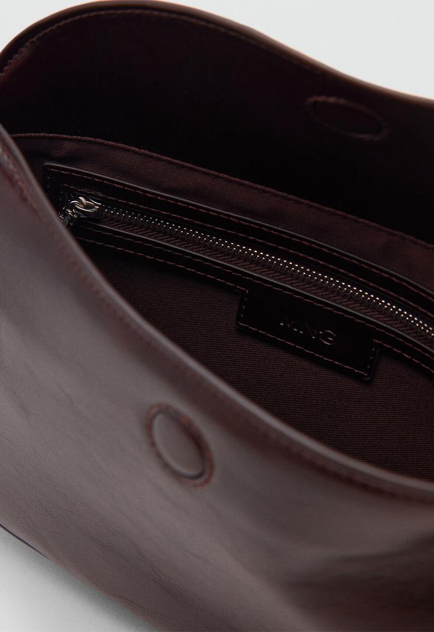 MANGO - Fortuna crossbody bag-dark brown