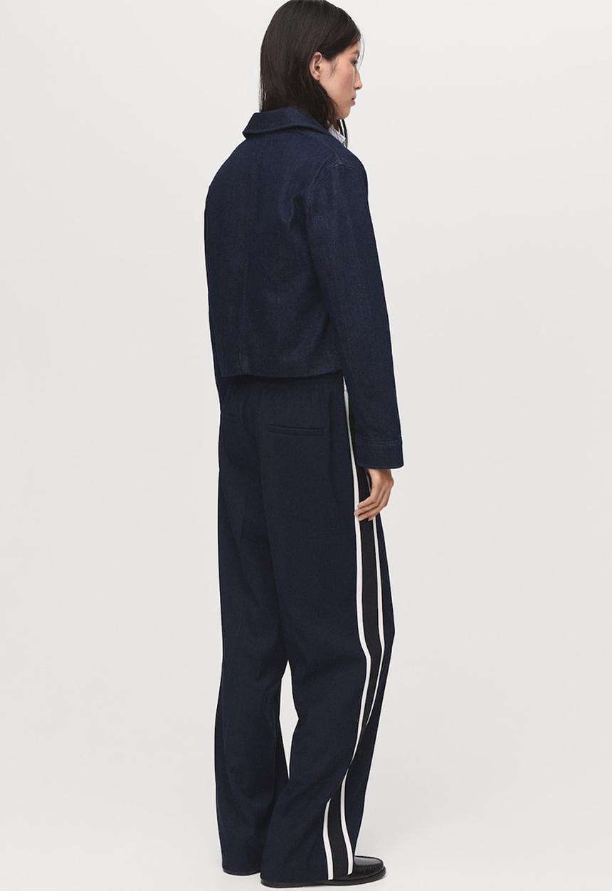 MANGO - Trousers massim - navy