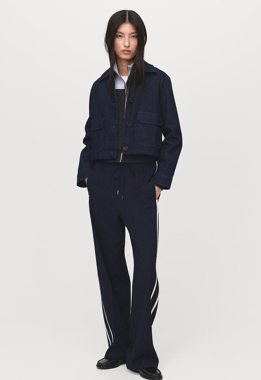 MANGO - Trousers massim - navy