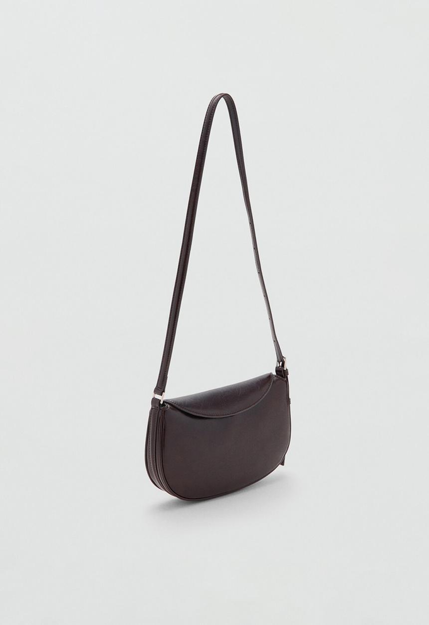 MANGO - Fortuna crossbody bag-dark brown