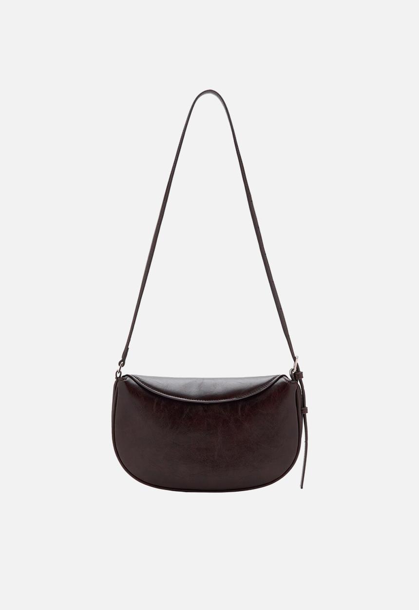 MANGO - Fortuna crossbody bag-dark brown