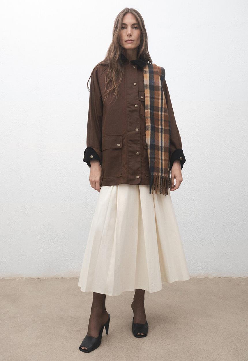 MANGO - Albillo scarf-brown