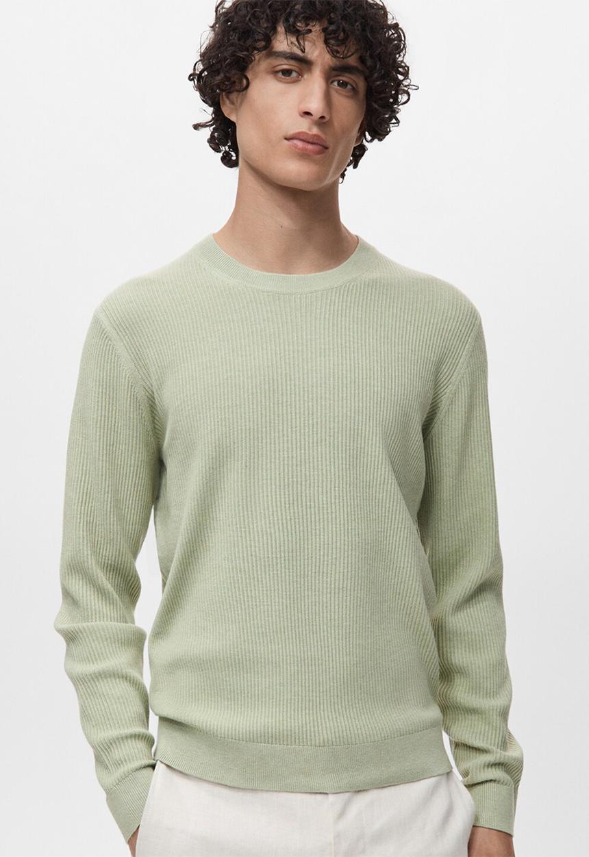 MANGO - Sweater Antigua - Green