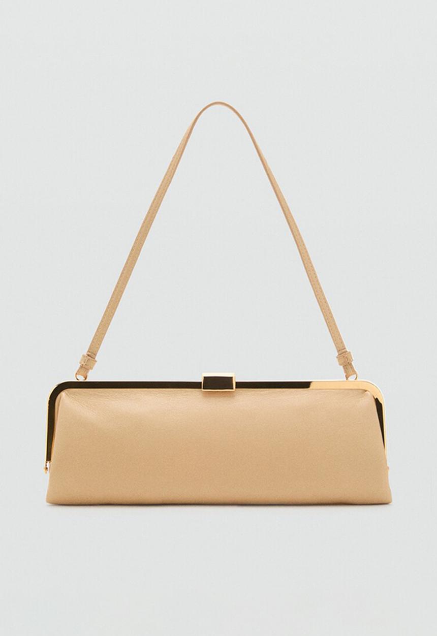 MANGO - Flautin shoulder bag-light yellow