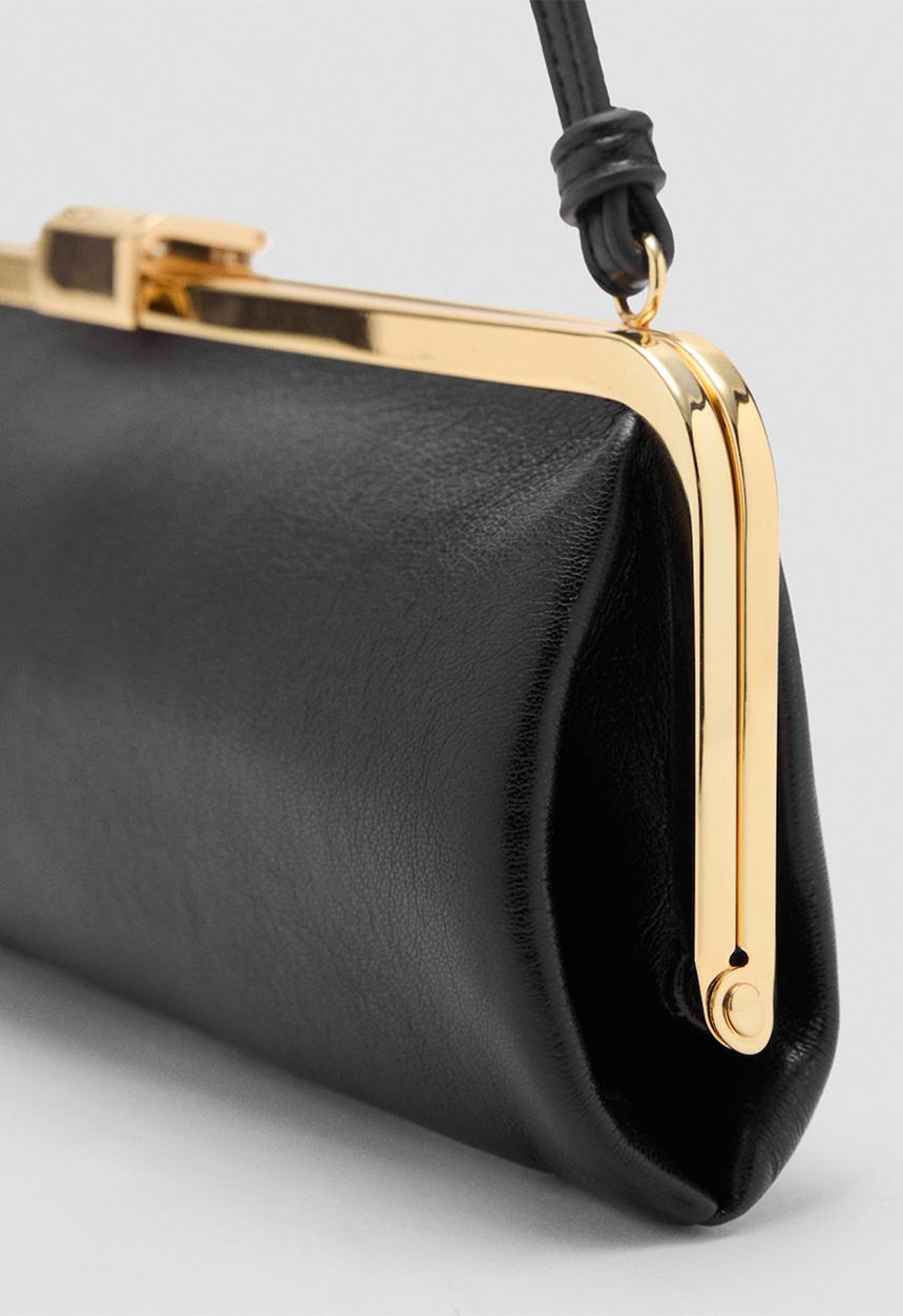 MANGO - Flautin shoulder bag-black