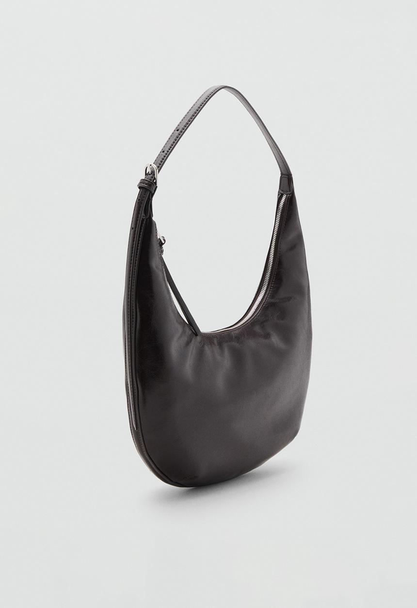 MANGO - Fortuna shoulder bag - dark brown