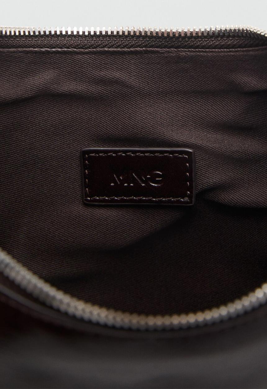 MANGO - Fortuna shoulder bag - dark brown