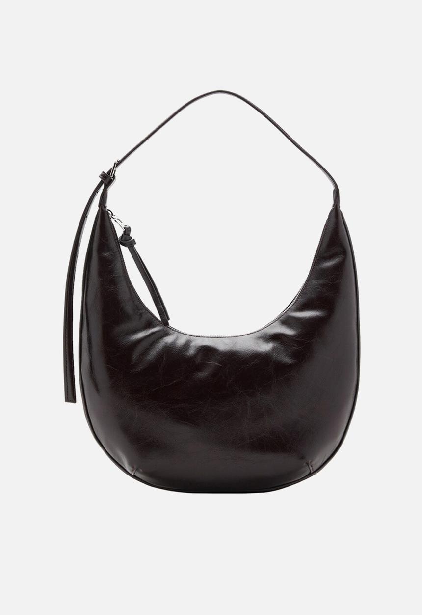 MANGO - Fortuna shoulder bag - dark brown