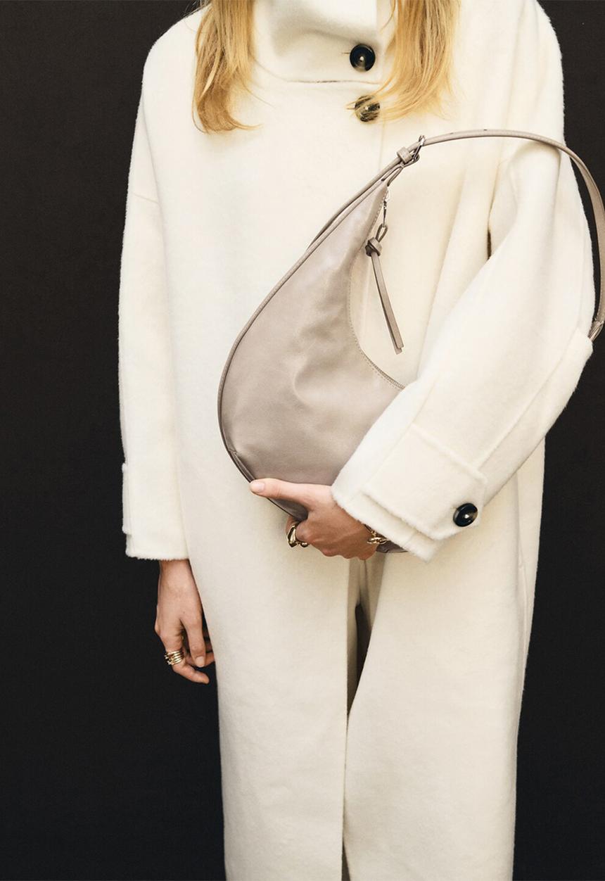 MANGO - Fortuna shoulder bag - light brown