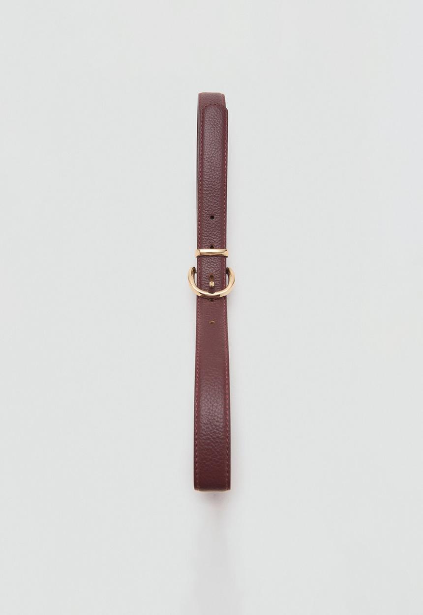 MANGO - Laminas belt - dark red