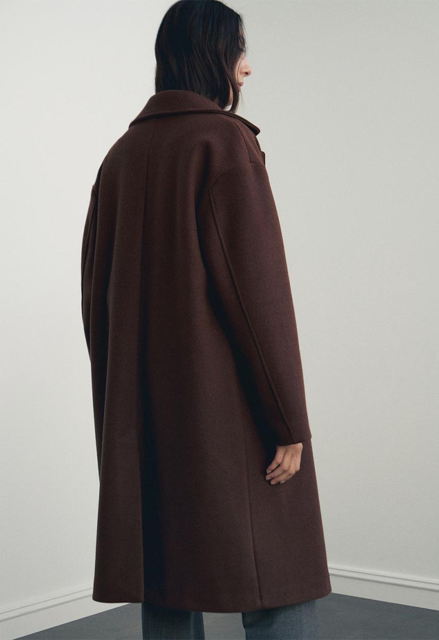 MANGO - Coat tabisa - brown