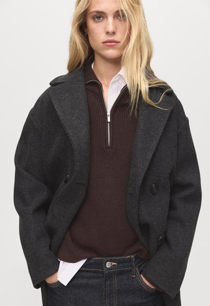 MANGO - Coat tabisa - charcoal