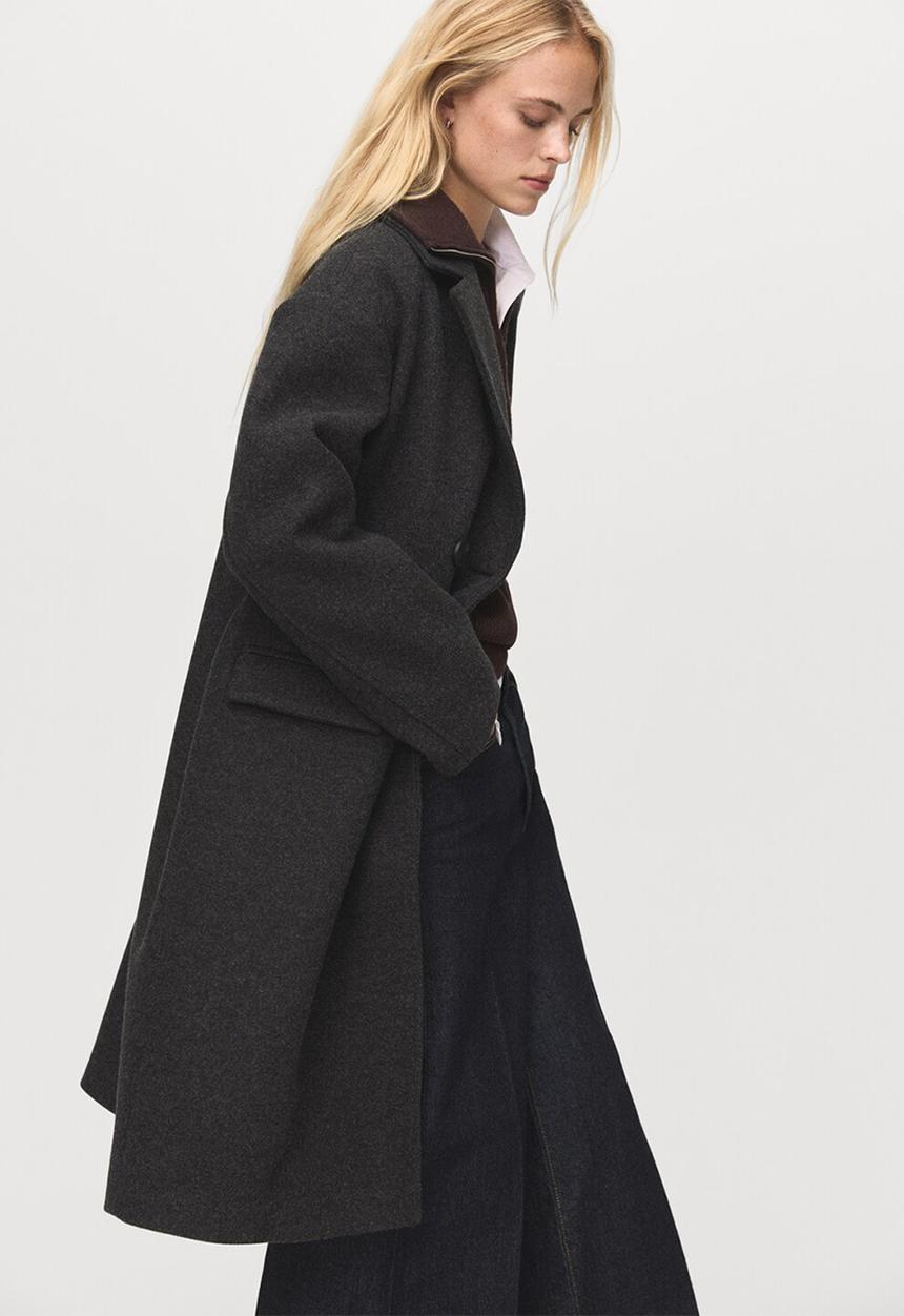 MANGO - Coat tabisa - charcoal