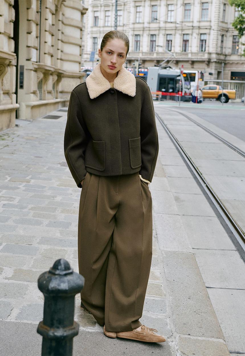 MANGO - Trousers gabriela - beige/khaki