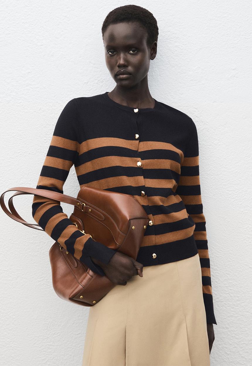 MANGO - Cardigan luccapk - medium brown