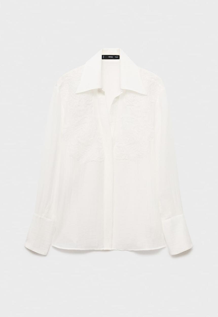 MANGO - Shirt melanie - natural