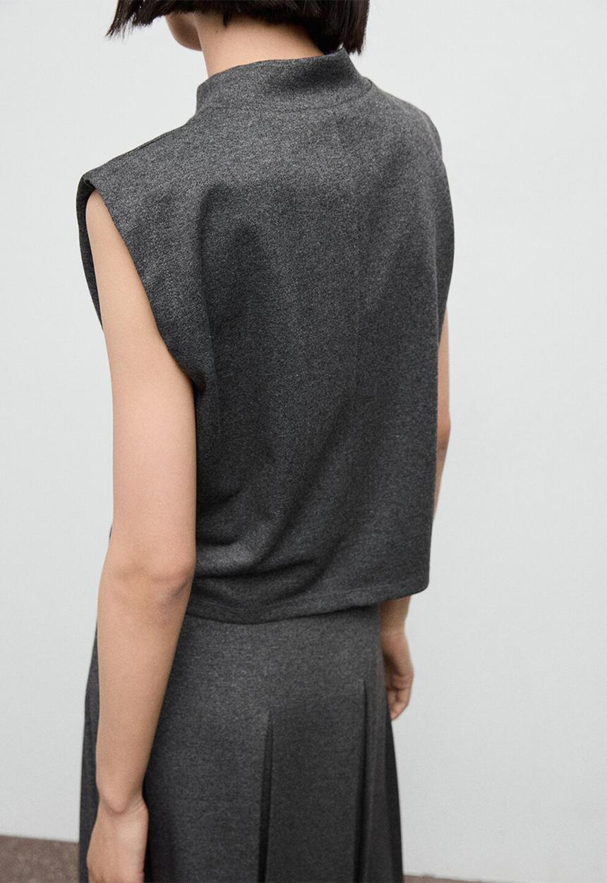 MANGO - Top clinto - grey