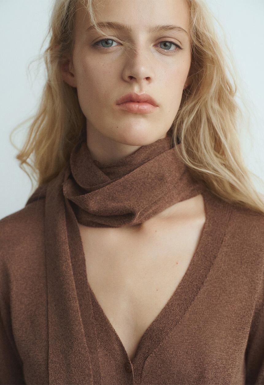 MANGO - Cardigan lorea - brown