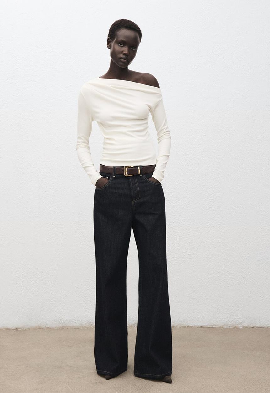 MANGO - Camiseta Lima - Natural
