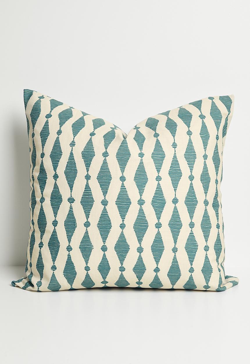 Sixth Floor - Silo printed cushion cover - Blue