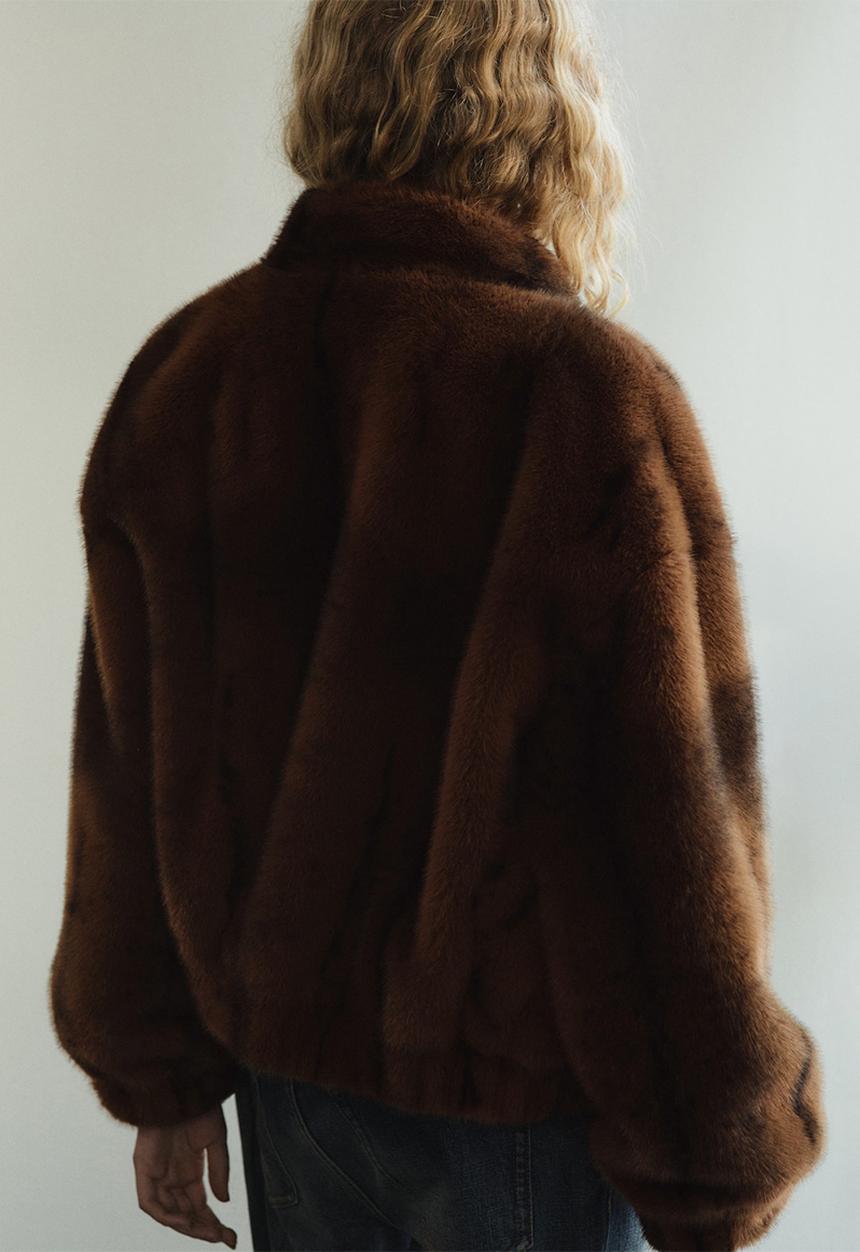 MANGO - Jacket viena - medium brown