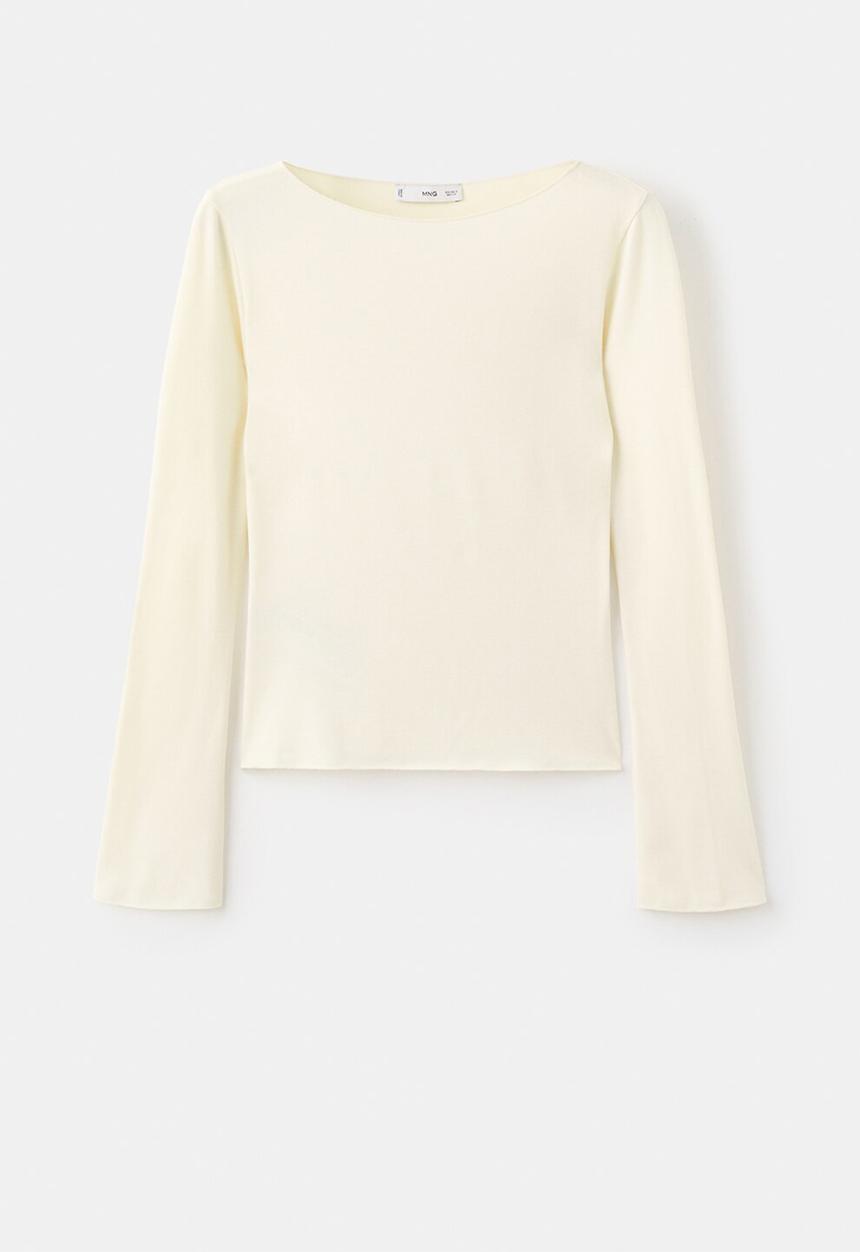 MANGO - T-shirt ani - light pastel yellow