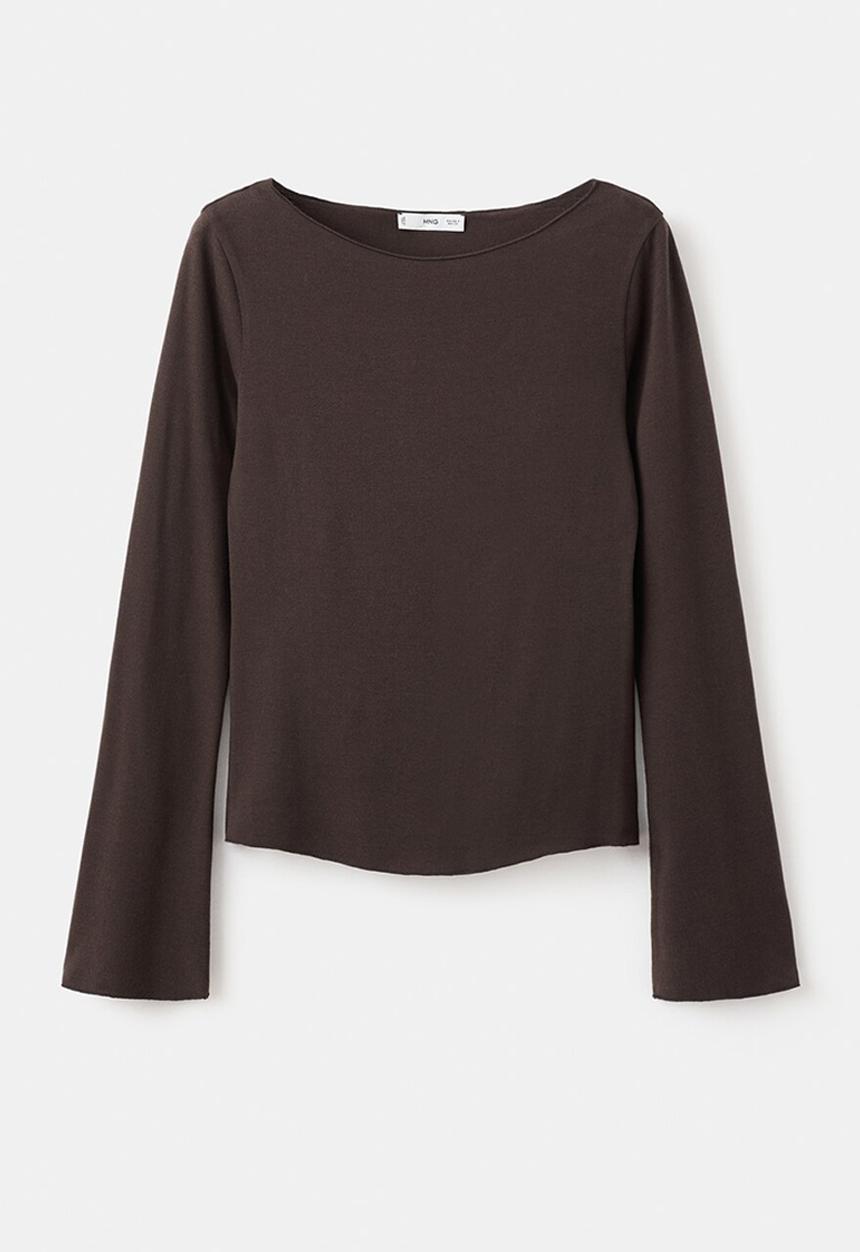 MANGO - T-shirt ani - brown