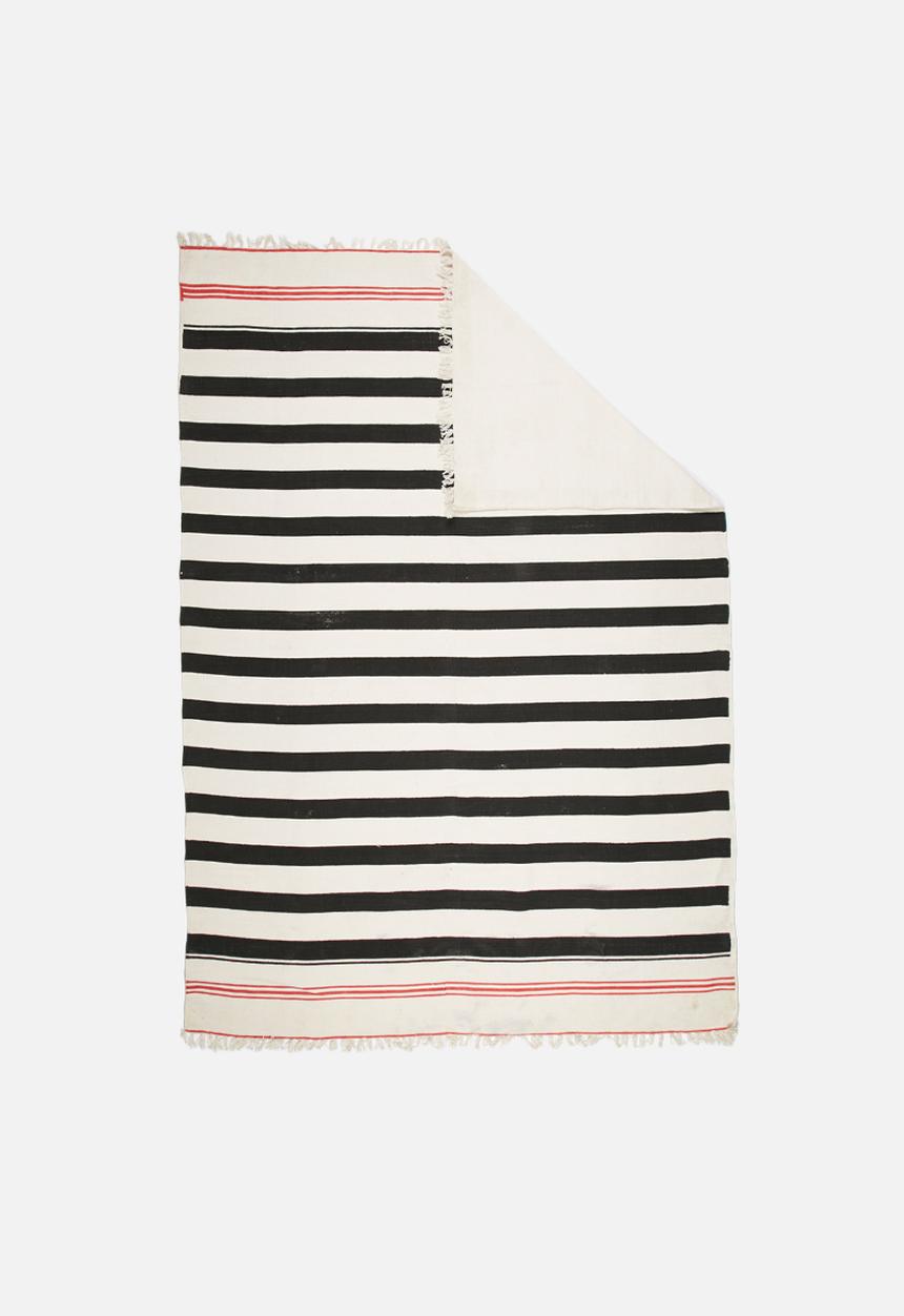 Sixth Floor - Panama stripe cotton rug