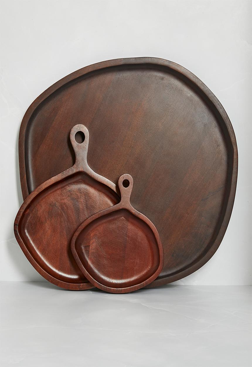 Sixth Floor - Organic Shape Wooden Paddle Platter - Natural