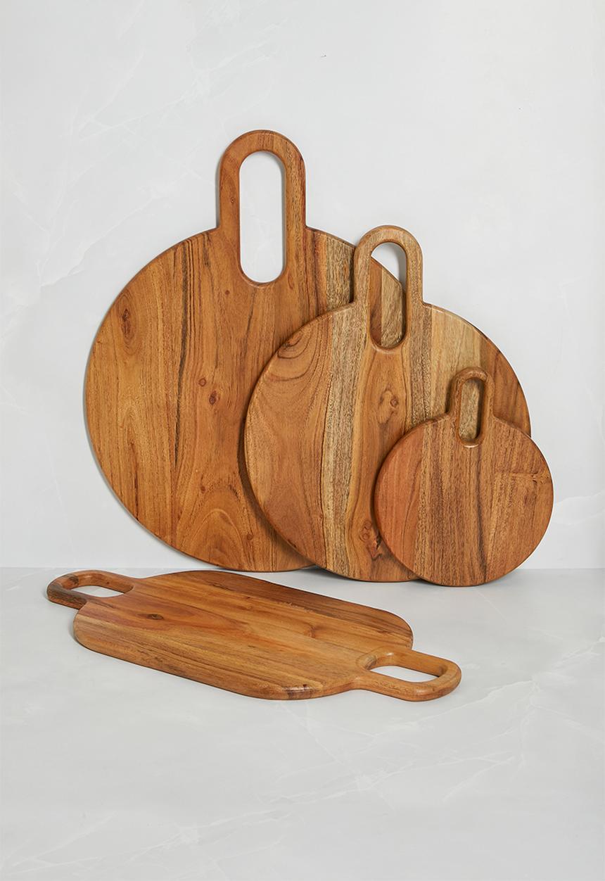 Sixth Floor - Round Wooden Chopping Board - Natural