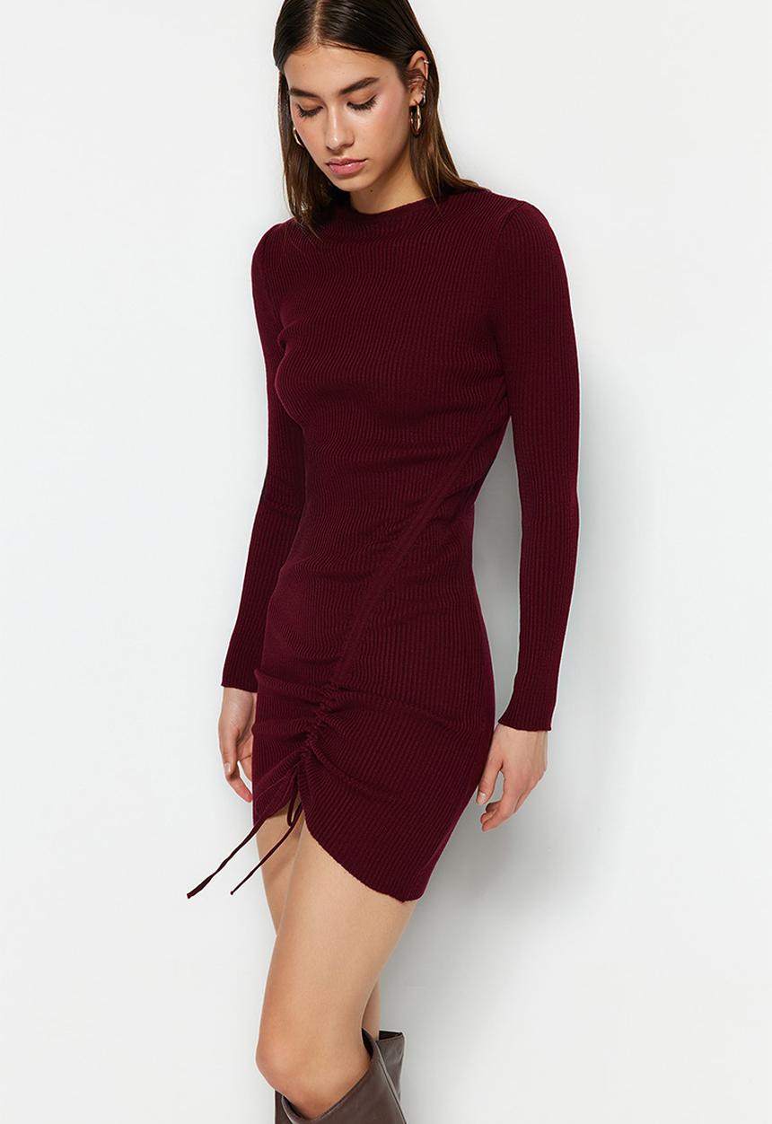 Trendyol - Mini Woven Bodycon Dress - Red
