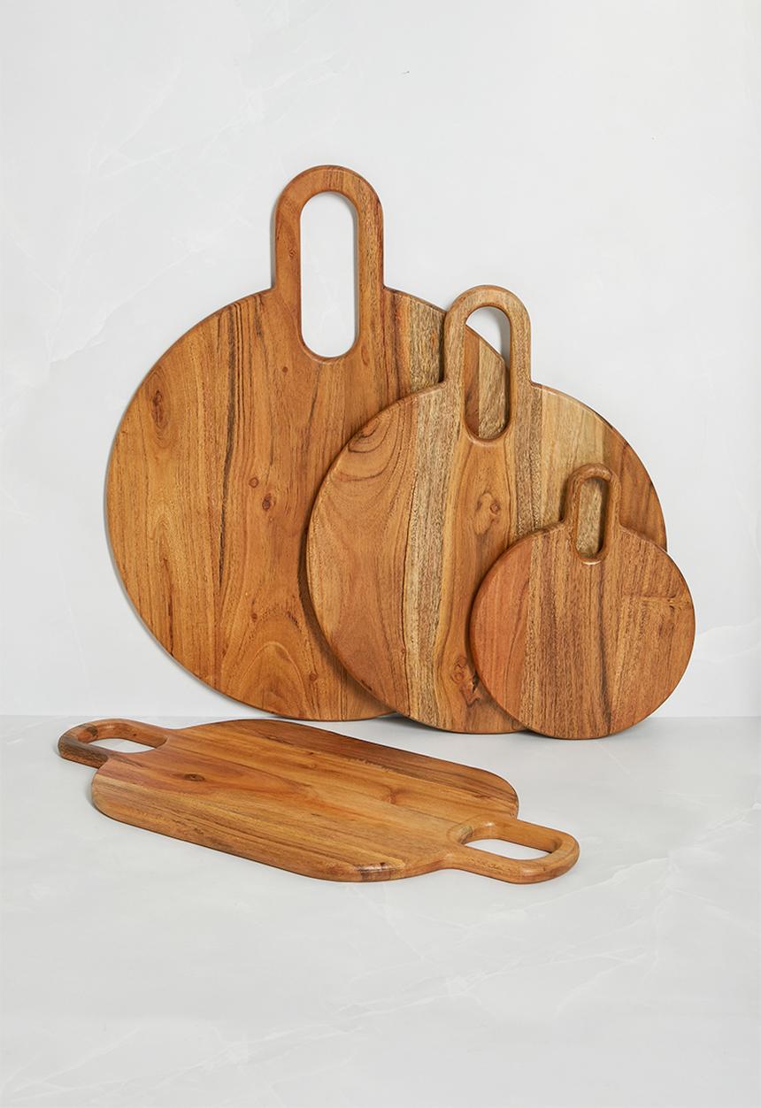 Sixth Floor - Round Wooden Chopping Board - Natural